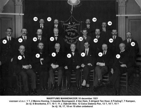 Warffums Mannenkoor 1921